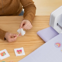 xTool C1 Color Cutter cortando diseños impresos